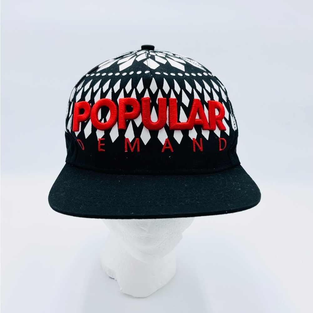 Popular Demand Black & White Diamond SnapBack Hat